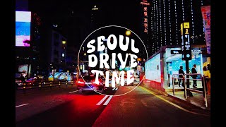 4K 60FPS Nighttime Drive Through Myeongdong, Hongdae, and Seoul Station | beats to relax/study