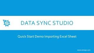 Simego Data Sync Studio Import Excel