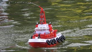 RC Feuerlöschboot FLB 23-3 Britzer Garten 5.8.2018 4K