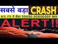 सबसे बड़ा CRASH 6% FII ने बेंचा 55000,0000000₹ माल ALERT रहो| 10 October Nifty Bank Nifty Prediction