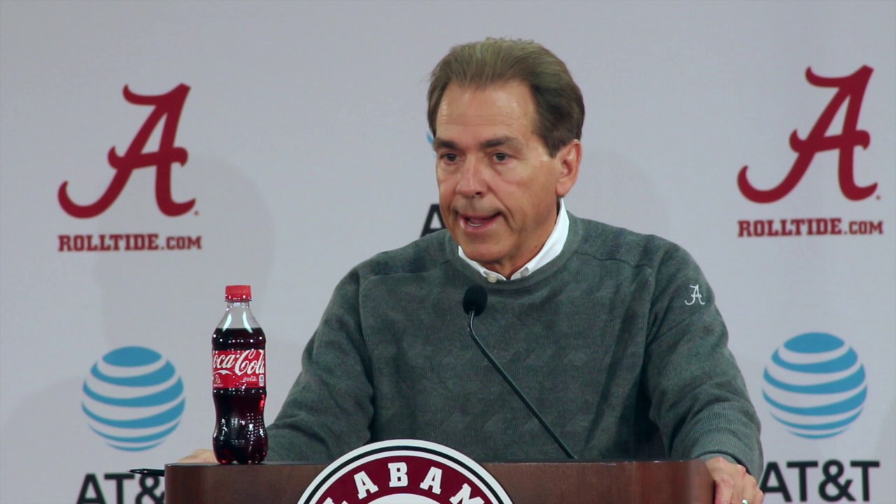 Nick Saban On Alabama's Senior Day - YouTube