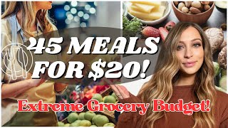 45 Meals for $20 | Extreme Budget Meal Plan Ideas | How to Beat Inflation