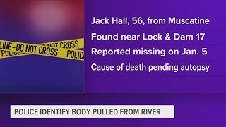 Missing Muscatine man identified as body found near Lock 17 on Tuesday