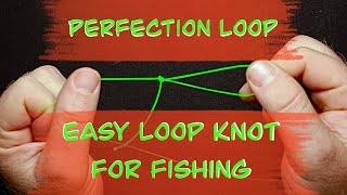 How to Tie a Perfection Loop Knot - Easiest Knot to Put a Loop in the End of a Fishing Line