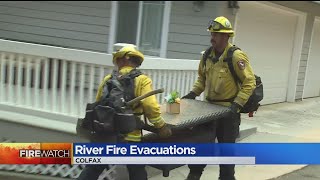 River Fire Prompts Evacuations Near Colfax