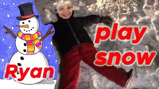 snow day Snowman Science Experiment for kids
