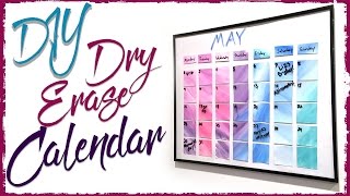 Dry Erase Watercolor Calendar | DIY | Diving Head First