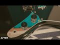 filtertron gretsch pickups on squier mustang installation and demo