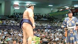 平成23年大相撲名古屋場所　初日  時天空関　1勝目　20110710