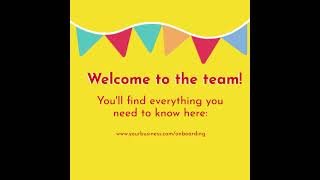 Welcome to the team! Video Template from VideoScribe