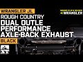 Jeep Wrangler JL Rough Country Dual Outlet Axle-Back Exhaust; Black Tips Sound Clip & Review