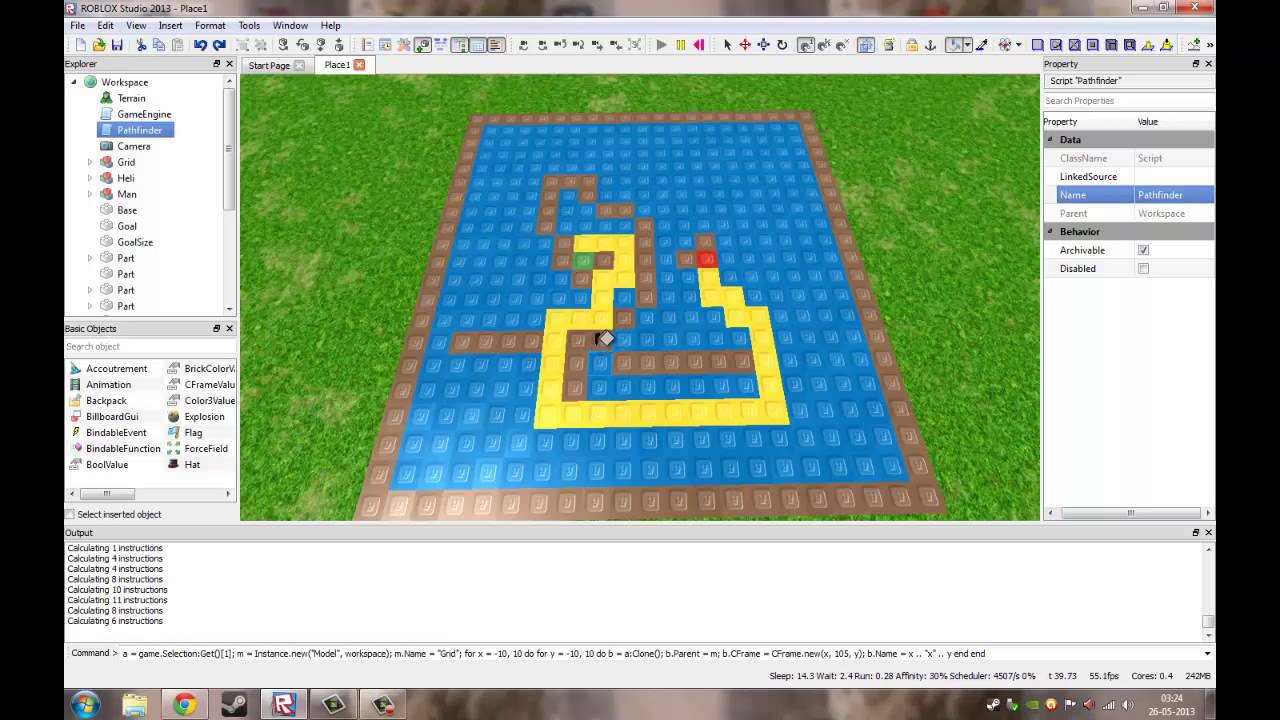 Roblox Realtime Pathfinding Youtube