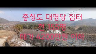 충청도 대명당 155평  밭,  매가 4200만원 이하