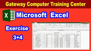 Microsoft Excel (Exercise 3+4)