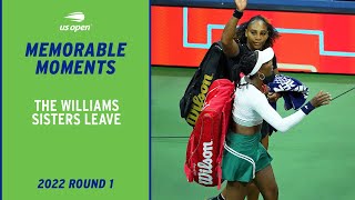 Serena and Venus Williams Leave Arthur Ashe Stadium | 2022 US Open