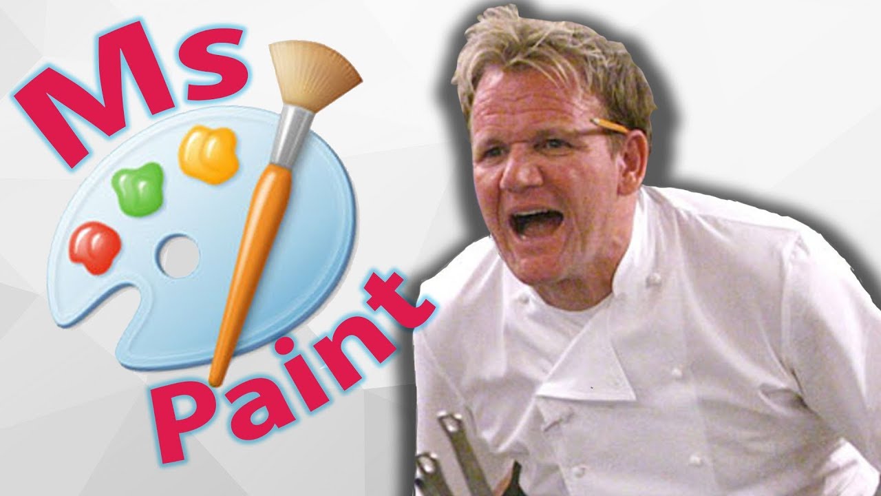 Gordon Ramsay Mspaint Realistic Drawing Toturial Youtube