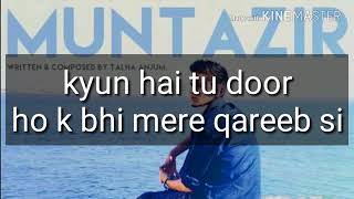 Muntazir song   Talha Anjum   Lyrics    YouTube