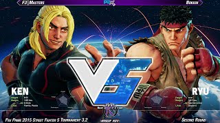 #PAX2015 #SFV Tournament 3.2 SR - F3 Master (KEN) vs Bokkin (RYU)