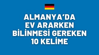 🇩🇪🏠 ALMANYA'DA EV ARARKEN BİLİNMESİ GEREKEN 10 KELİME