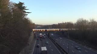 Class 67s cross the M25! 67024 and 67004 BBP 11/12/2018