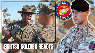 US Marine Corps Bootcamp (San Diego) Part 1 (British Army Instructor Reacts)