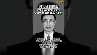 河北省副省长、公安厅厅长刘文玺突发疾病离世！年仅54岁。评：带走了多少秘密，保护了多少黑暗？