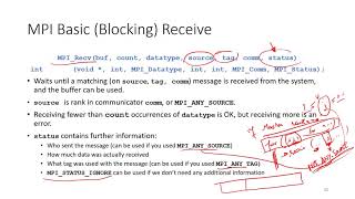 PP Su20 - Session 08 - MPI Status and Non Blocking Communication