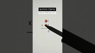 MATHE TRICK | HAST DU DAS GEWUSST? #shorts