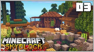Minecraft Skyblock, But it's only One Block - Episode 3 - New Storage House and Horse Stable!!!