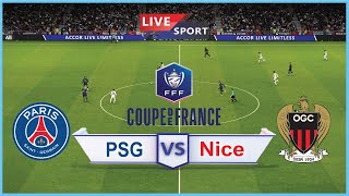 🔴[en direct] PSG vs Nice | Coupe de France 23/24 | Vivez aujourd'hui | Simulation de jeu vidéo