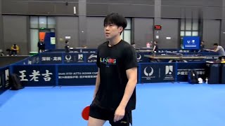 Wang Chuqin Training Session - 34th ITTF-ATTU Asian Cup 2025