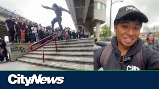 Vancouver skateboarders take to the streets