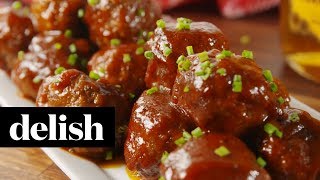 How to Make Fireball Meatballs | Recipe | Delish