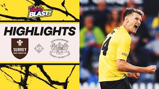 Dramatic last over sees Glos tie away at Surrey | Vitality Blast Highlights