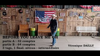 BEFORE YOU LEAVE ME OH, line dance, Véronique DAILLY