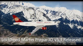 [P3D V5.3 ]Fslabs A320-214 LOC approch LOWI test flight for Lockheed Martin Prepar3D V5.3