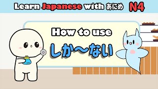 Learn Japanese shika(しか～ない） | Learn N4 Japanese grammar