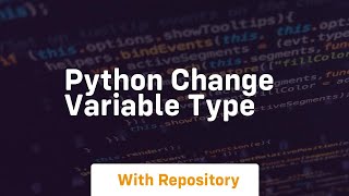 python change variable type
