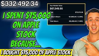 My $75,000 Bet On Apple Stock! Robinhood Investing