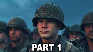 Call of Duty WW2 Gameplay Walkthrough Part #1 - D-Day (COD WW2 Campaign)