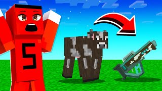 SAMET İNEKTEN SİLAH YAPIYOR !! - Minecraft