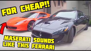 How to make a MASERATI MC sound like a FERRARI for CHEAP! //Urutu X-Pipe Install