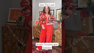 Sew The Look: Bright Trousers and Sweater