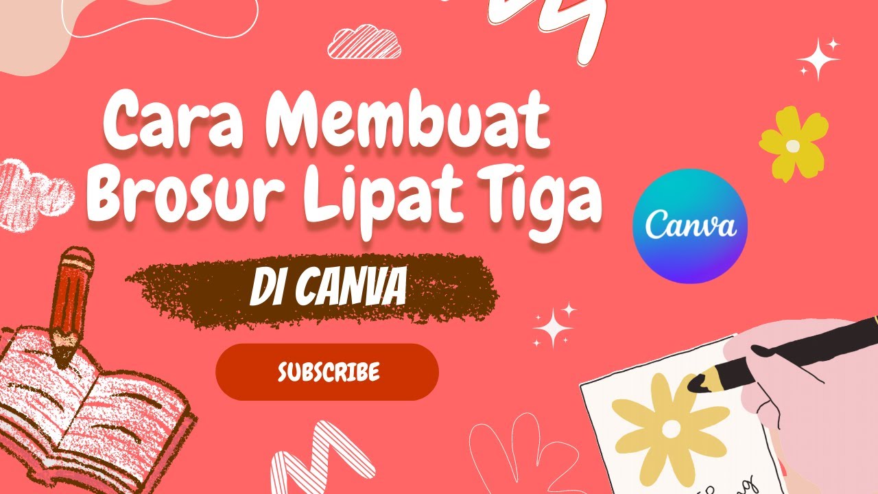 Cara Membuat Brosur Lipat Tiga Di Canva - YouTube