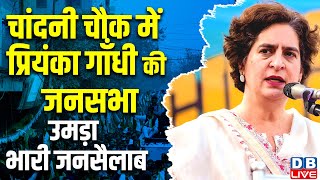 चांदनी चौक में प्रियंका गाँधी की जनसभा | Priyanka Gandhi Public Meeting in Chandni Chowk | #dblive