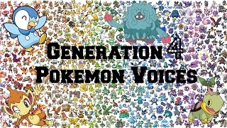 Pokemon | All Generation 4 Pokemon Voices/Impressions/Cries