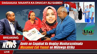 Geele oo caqabad ku noqday musharaxnimada Maxamed Cali Yuusuf ee Midowga Afrika iyo dagaalka dhacay