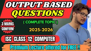 Output Based Recursion Questions ISC Class 12 Computer Science|One Shot|Important Boards Preparation
