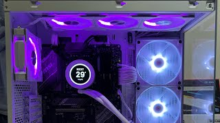 Daisy chaining Phanteks D30-120 fans, RGB testing, and more thoughts on black and white PC build