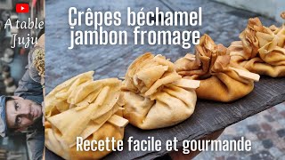 Crêpes jambon fromage